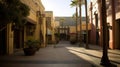 The Egyptian Theatre Courtyard a popular gathering spot for film enthusiasts created with Generative AI