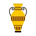 Egyptian vase icon, flat style