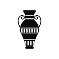 Egyptian vase icon, simple style