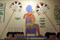 Egyptian wall painting from ancient Egypt