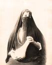 Egyptian woman in traditional dress 1880 Royalty Free Stock Photo