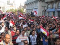 Egyptians calling for the resignation of Mubarak