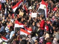 Egyptians calling for the resignation of Mubarak