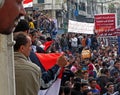 Egyptians calling for the resignation of Mubarak