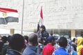 Egyptians demonstrating against military rule Royalty Free Stock Photo