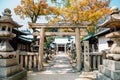 Imabari Castle park shrine in Ehime, Shikoku, Japan