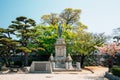 Imabari Castle statue in Ehime, Shikoku, Japan