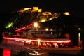 Ehrenbreitstein Fortress in Koblenz, Germany at night