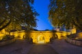 Ehrenbreitstein Fortress Tunnels At Night, editorial Royalty Free Stock Photo