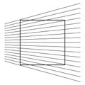 Ehrenstein geometric optical illusion Royalty Free Stock Photo