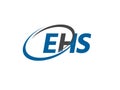 EHS letter creative modern elegant logo design Royalty Free Stock Photo