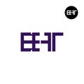 EHT Logo Letter Monogram Design Royalty Free Stock Photo