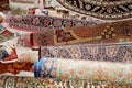 Ehtnic carpets texture, Amman, Jordan Royalty Free Stock Photo