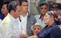Ehud Barak and Sharon Edri in Beit Shemesh,Israel in 1997