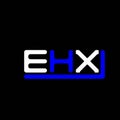 EHX letter logo creative design with vector graphic, EHX Royalty Free Stock Photo