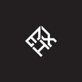 EHX letter logo design on black background. EHX creative initials letter logo concept. EHX letter design Royalty Free Stock Photo