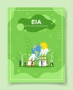 Eia environmental impact assessment for template of banners, flyer, books, and magazine cover