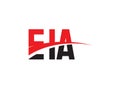 EIA Letter Initial Logo Design Vector Illustration