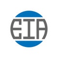 EIA letter logo design on white background. EIA creative initials circle logo concept. EIA letter design