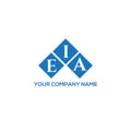 EIA letter logo design on WHITE background. EIA creative initials letter logo concept. EIA letter design