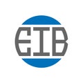 EIB letter logo design on white background. EIB creative initials circle logo concept. EIB letter design Royalty Free Stock Photo