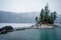 Eibsee Bavaria Zugspitze. Beautiful winter day