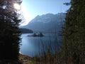 Eibsee Germany Mountains Alps Zugspitze