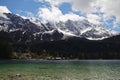 Eibsee lake in Garmisch-Partenkirchen, Bavaria, Germany Royalty Free Stock Photo