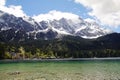 Eibsee lake in Garmisch-Partenkirchen, Bavaria, Germany Royalty Free Stock Photo