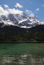 Eibsee lake in Garmisch-Partenkirchen, Bavaria, Germany Royalty Free Stock Photo