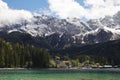 Eibsee lake in Garmisch-Partenkirchen, Bavaria, Germany Royalty Free Stock Photo