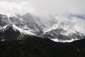 The view to Zugspitze mountain from Eibsee lake in Garmisch-Partenkirchen, Bavaria, Germany Royalty Free Stock Photo