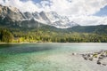 Eibsee Zugspitze Royalty Free Stock Photo