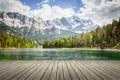 Eibsee Zugspitze Royalty Free Stock Photo