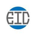 EIC letter logo design on white background. EIC creative initials circle logo concept. EIC letter design