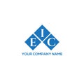 EIC letter logo design on WHITE background. EIC creative initials letter logo concept. EIC letter design.EIC letter logo design on