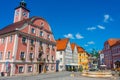 Eichstatt, Germany, August 14, 2022: Willibaldsbrunnen in German Royalty Free Stock Photo