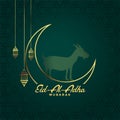 Eid al adha bakrid mubarak festival banner design
