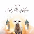 Eid Al Adha Banner Design illustration