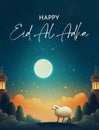 Eid Al Adha Banner Design illustration