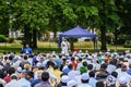 Eid al-Adha, Eid prayers in the Plashet Park in Newham, London