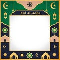 Eid Al-Adha festive frame illustration Royalty Free Stock Photo