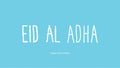 Eid al-Adha handwritten design with fun concept and pastel color