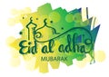 Eid al-Adha handwritten lettering.