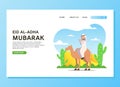 Eid al Adha landing page concept