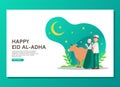 Eid al Adha landing page concept