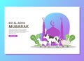 Eid al Adha landing page concept