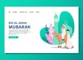 Eid al Adha landing page concept