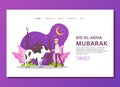 Eid al Adha landing page concept