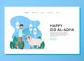 Eid al Adha landing page concept